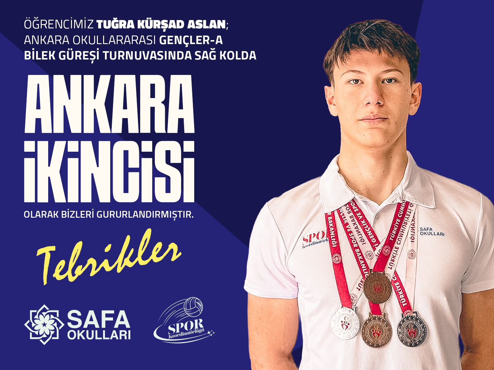 ANKARA İKİNCİSİ TUĞRA KÜRŞAD ASLAN