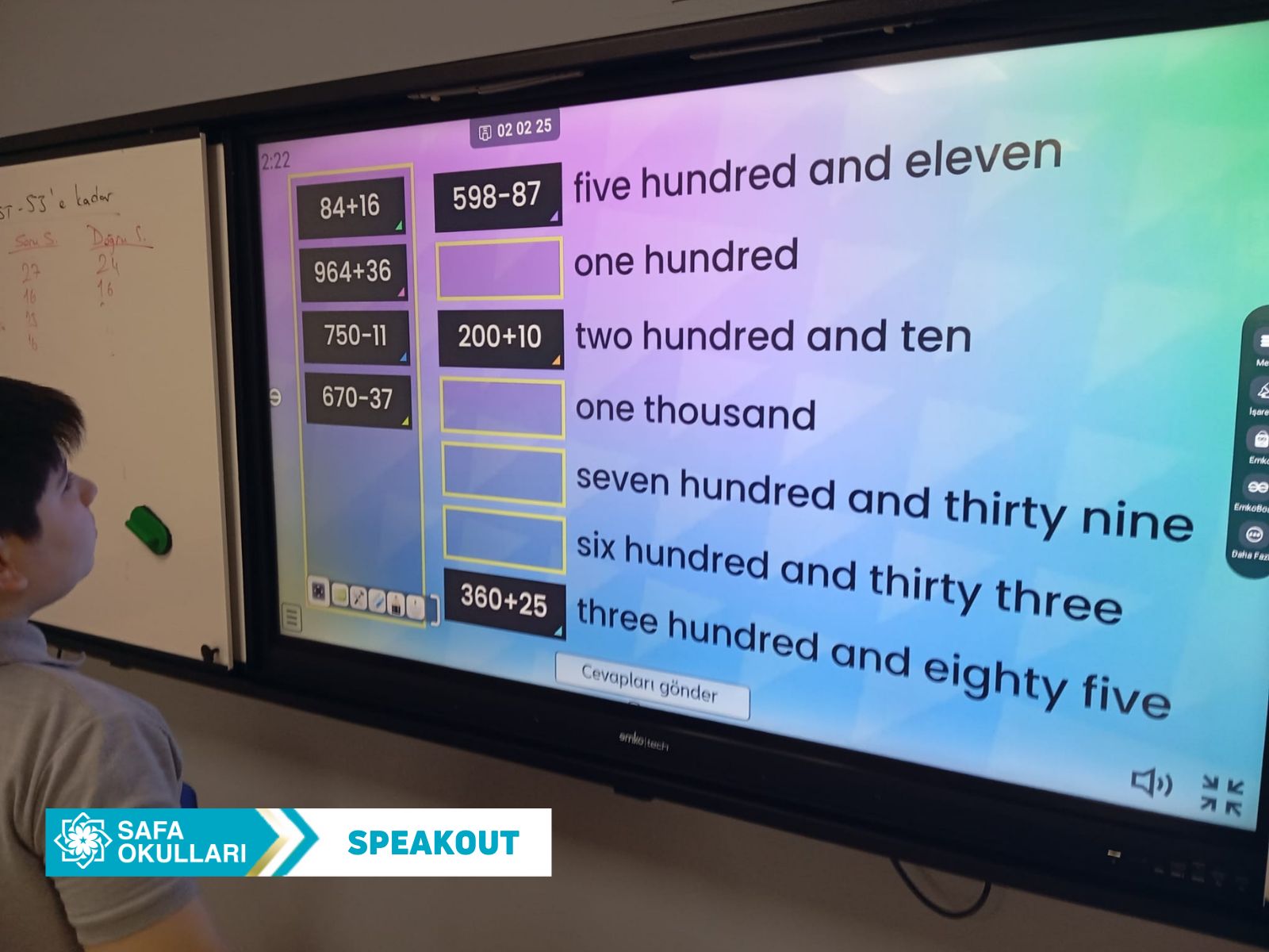 SKILLS DERSİNDE SAYI EĞLENCESİ 
