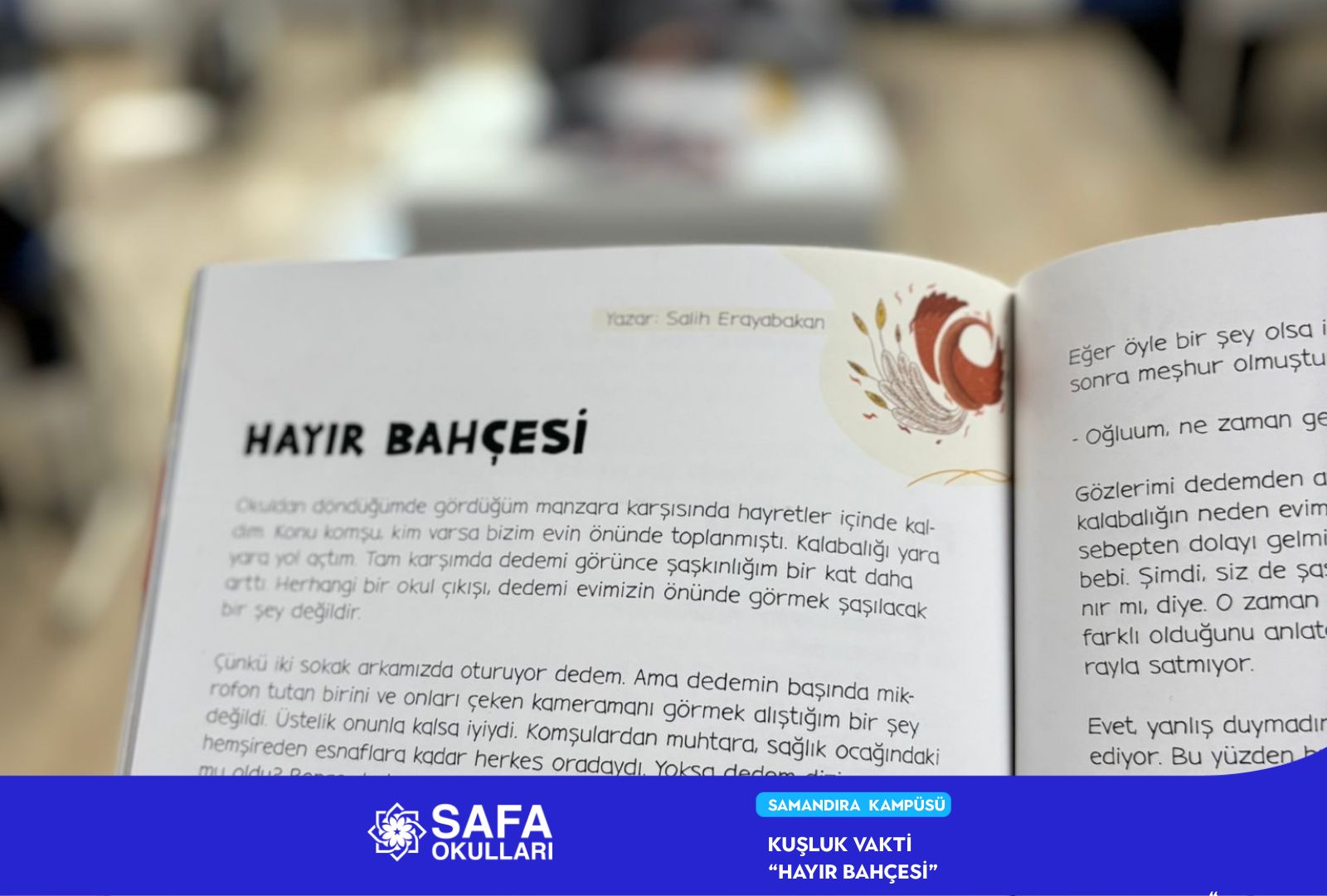 KUŞLUK VAKTİ: HAYIR BAHÇESİ 