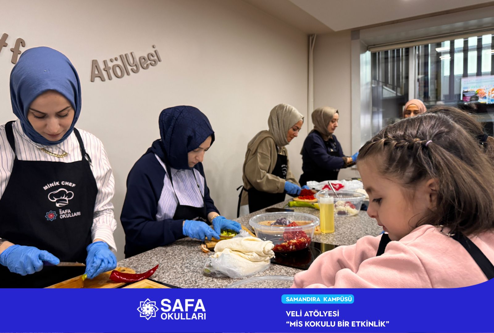 VELİLERİMİZ VE ÖĞRENCİLERİMİZLE BİRLİKTE LEZZET DOLU ATÖLYE BULUŞMASI