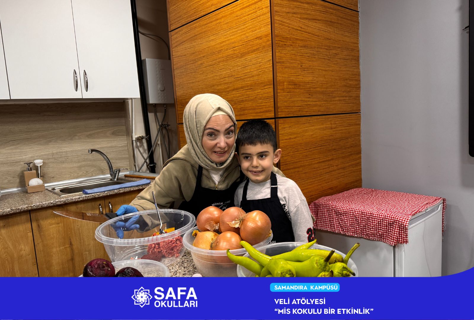 VELİLERİMİZ VE ÖĞRENCİLERİMİZLE BİRLİKTE LEZZET DOLU ATÖLYE BULUŞMASI