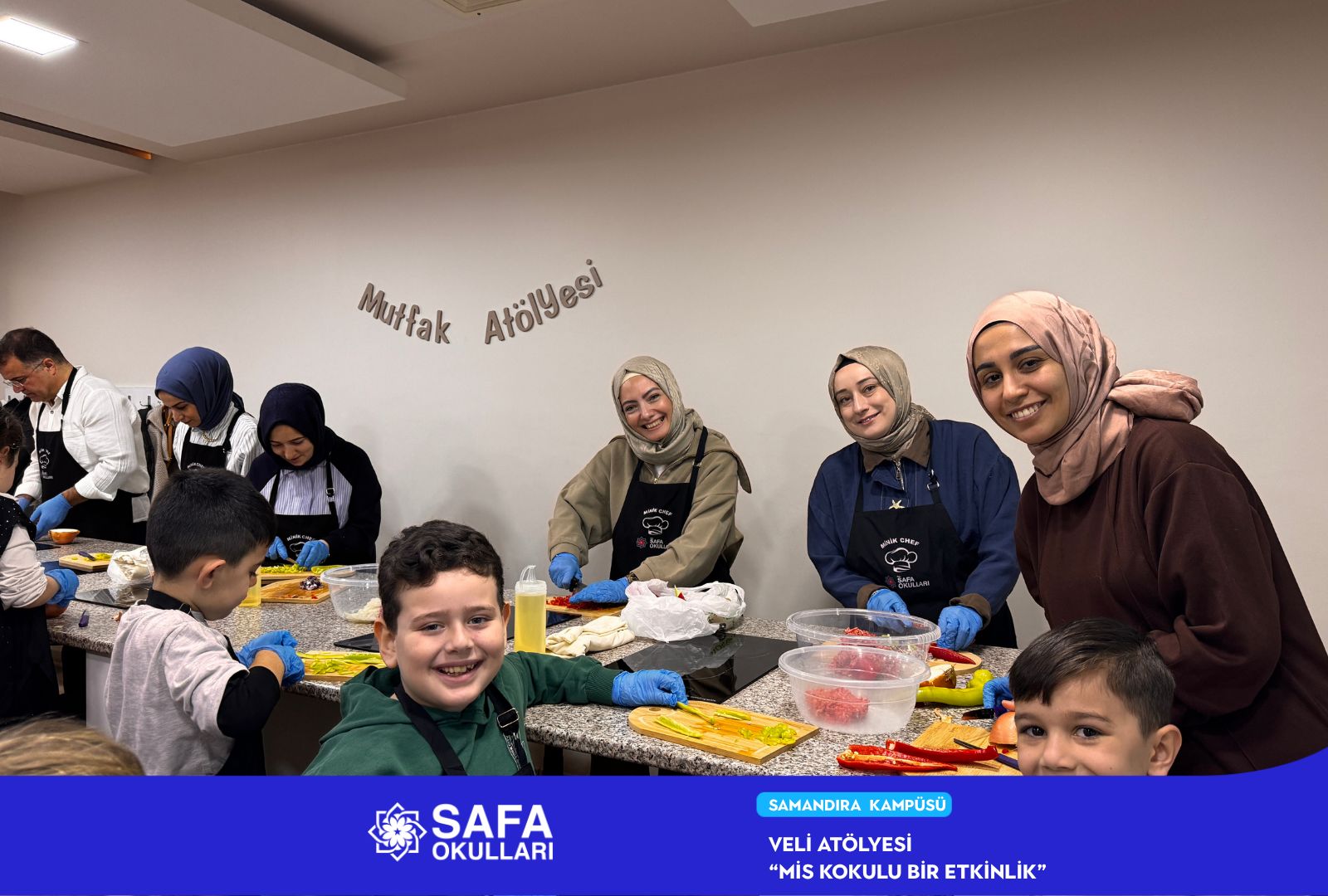 VELİLERİMİZ VE ÖĞRENCİLERİMİZLE BİRLİKTE LEZZET DOLU ATÖLYE BULUŞMASI