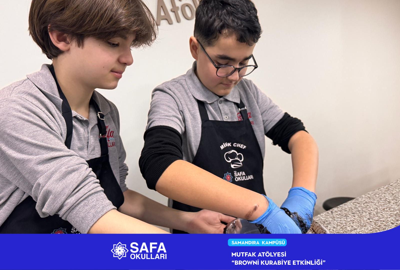 MİNİK ŞEFLERDEN LEZZETLİ DENEYİM: BROWNİ KURABİYE ETKİNLİĞİ