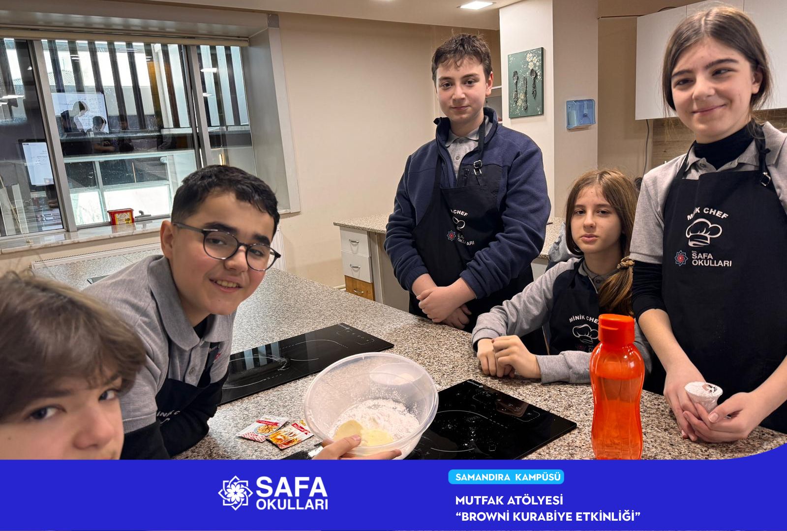 MİNİK ŞEFLERDEN LEZZETLİ DENEYİM: BROWNİ KURABİYE ETKİNLİĞİ