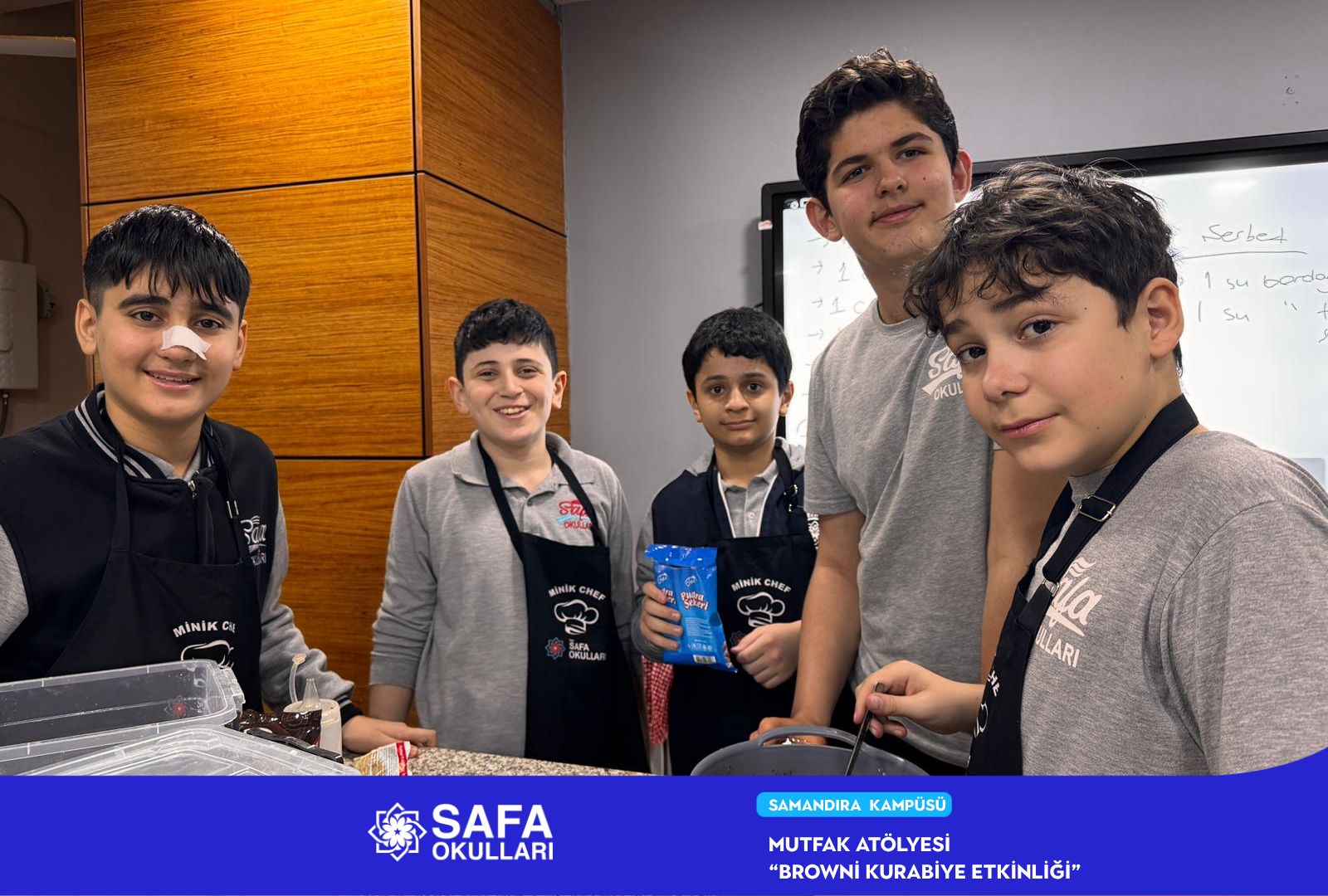 MİNİK ŞEFLERDEN LEZZETLİ DENEYİM: BROWNİ KURABİYE ETKİNLİĞİ